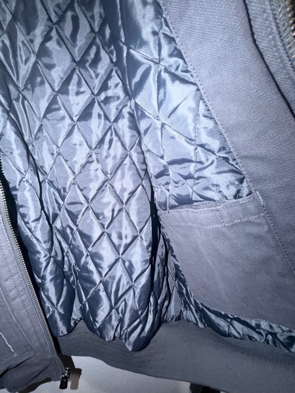 Snap Gray Bomber-Style Work Jacket - Picture 5 of 6